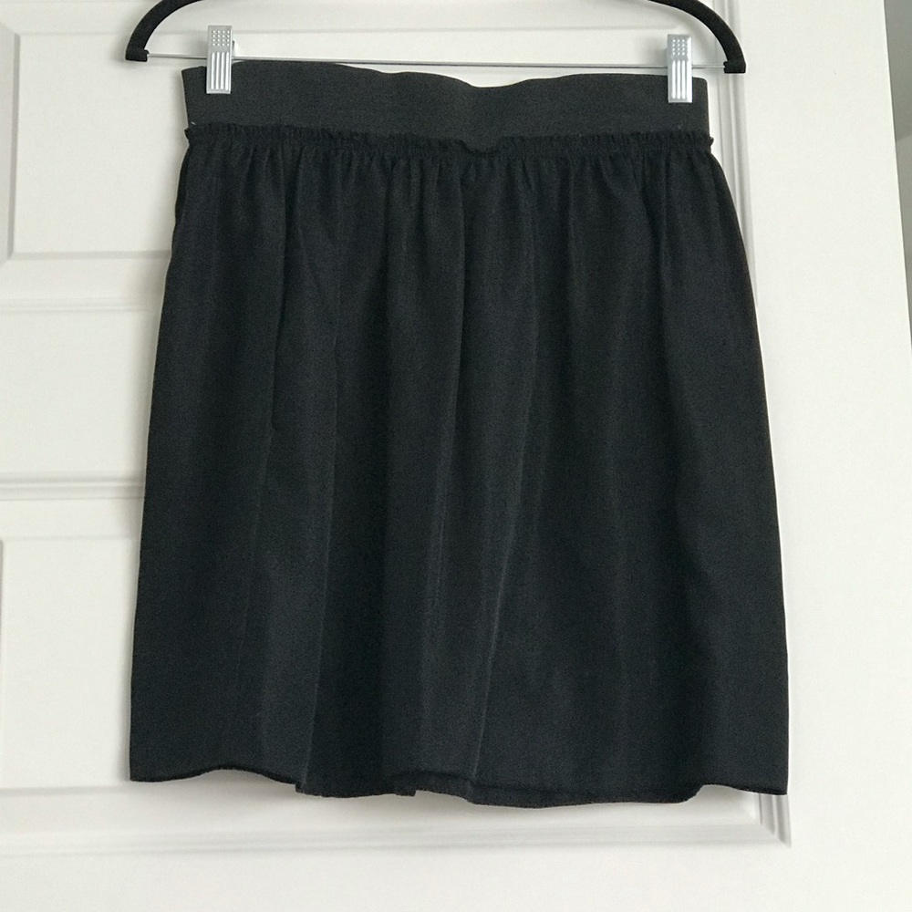 Black silk skirt by Wilfred